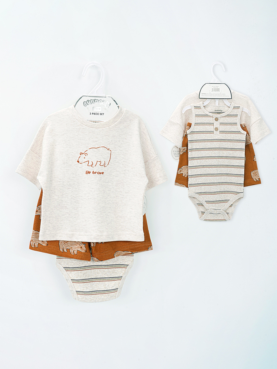 2026 algodón de verano recién nacido tres piezas de ropa de verano bebé ropa casual para salir con el set de abrigo