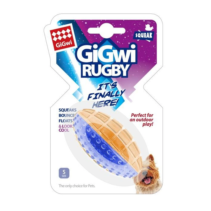 Игрушка для собак GIGWI G-Ball, пищащая резиновая игрушка для маленьких и средних собак, разные размеры и цвета