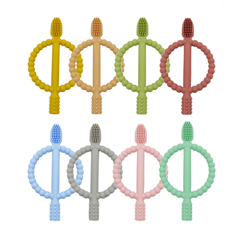 Manufacturer supplies silicone teethers, baby bracelets, teething sticks, baby teether toys, customizable