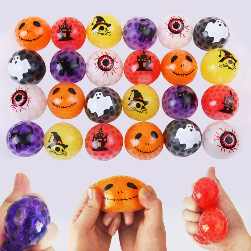 Большой бисер игрушка размер 4-7cm Хэллоуин день щепотка мяч для детей распаковки игрушки для волос и сдавливания маленький подарок