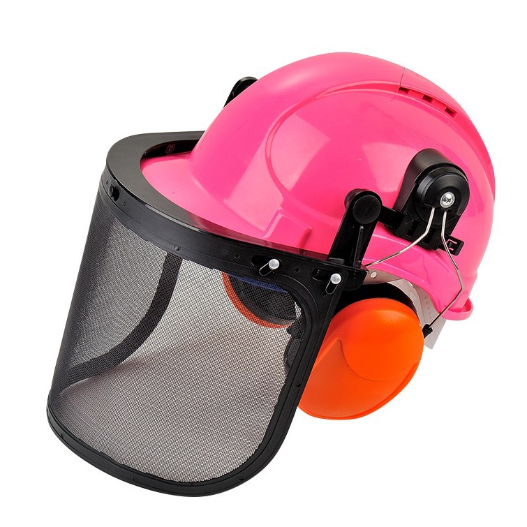 各种安全帽组套带耳罩带防护面屏园林防护面罩