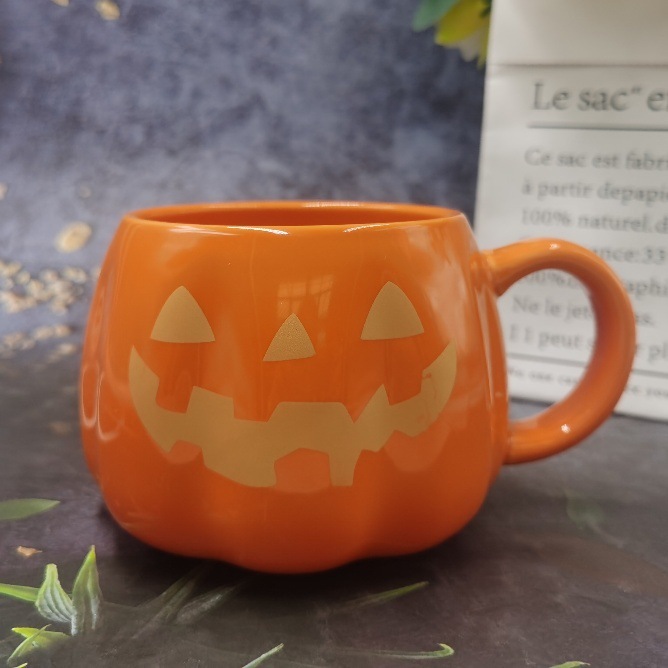 ソースファクトリーハロウィンカスタムセラミックカップ高価値クリエイティブ色釉マグホリデーギフトカップエルフカップ|undefined
