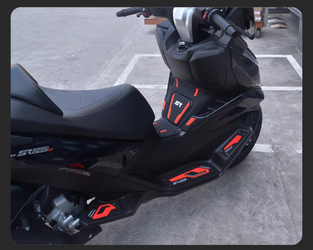 Suitable for Wuji Sr250Gt Latex Fuel Tank Sticker, Body Protection Sticker, Fishbone Waterproof Sticker, Film Modification Accessories