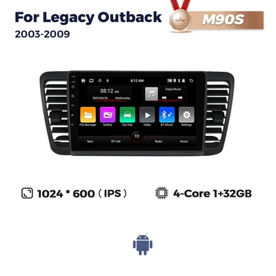 Applicable to Subaru Legacy Outback 2003-2009 Subaru Outback/Lishi car navigation (DVD Navigation) - m90s-132-quad-core-wifi-version