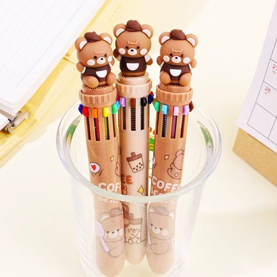 12 bolígrafo creativo 12 colores multifunción bolígrafo de color estudiantes bolígrafo multicolor bolígrafo atómico NaYou