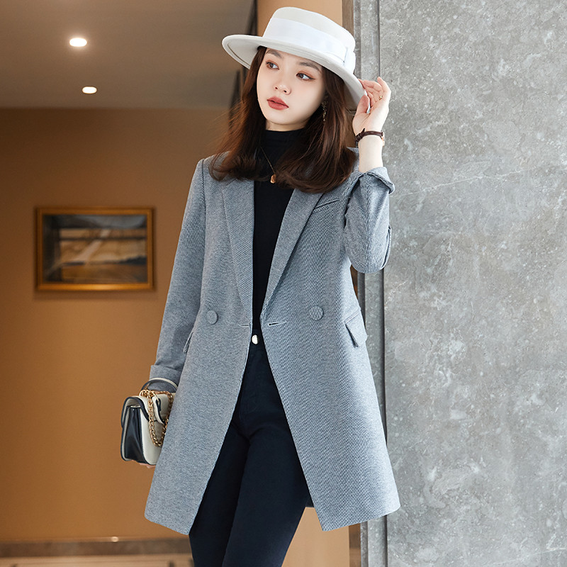 apricot autumn elegant classic suit jacket