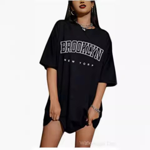 Cross-border Explosions Men's Trendy All-match Round Neck Street Alphabet Trendy Short-sleeved T-shirt plus size Summer New T-shirt Cross-border Explosions Men's Trendy All-match Round Neck Street Alphabet Trendy Short-sleeved T-shirt plus size Summer New T-shirt
