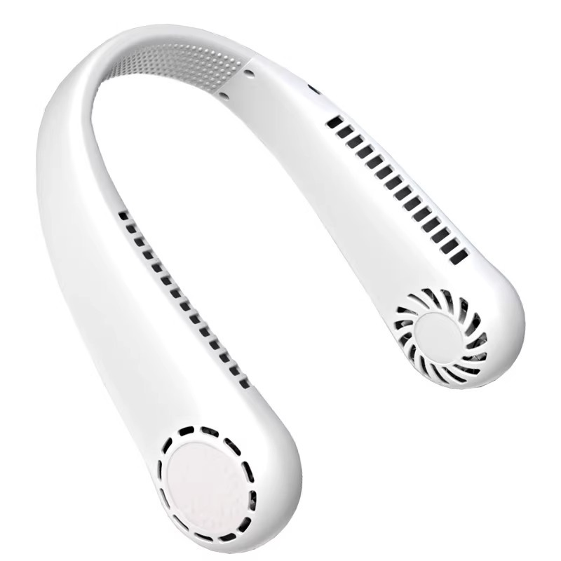 Hanging neck fan USB portable portable small leafless lazy people hanging neck charging quiet refrigeration air conditioner outdoor