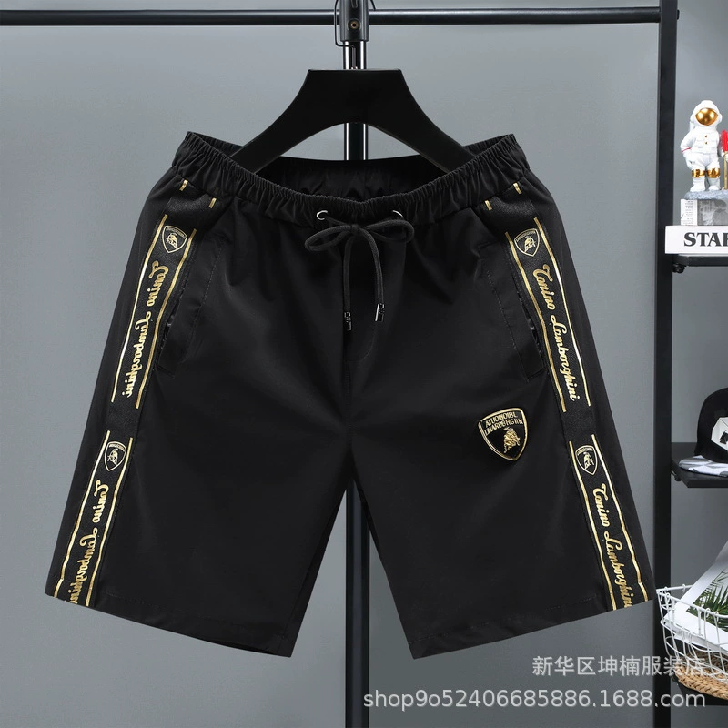 Летние тонкие спортивные 5 очков шорты для мужчин, свободные и дышащие пять очков