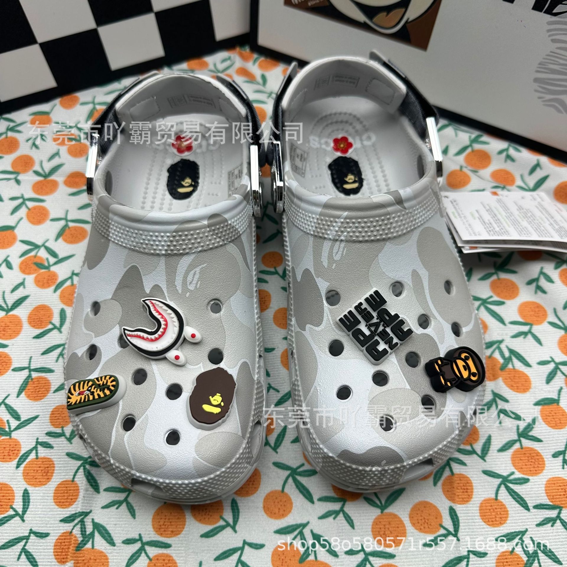 BAPE x Crocs Classic Clog Foam Grey Camo