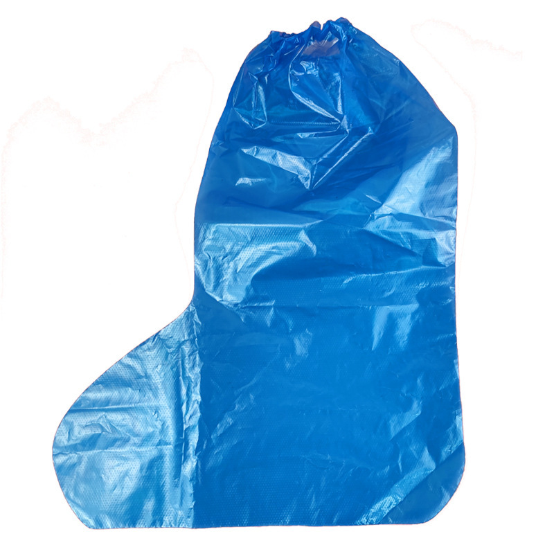 Cubierta de zapatos desechable impermeable, engrosado en días de lluvia, cubierta de botas de cultivo de tubo alto, cubierta de pie de plástico resistente al desgaste a la deriva al aire libre antideslizante