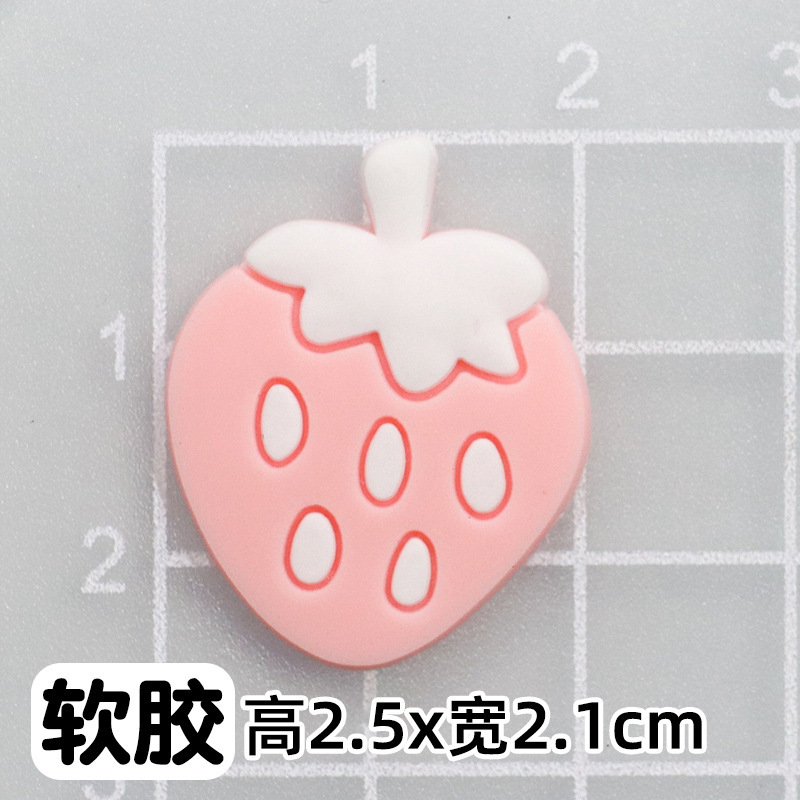 イチゴ猫ヘッドフォン犬 PVC 接着剤アクセサリーパッチ diy 携帯電話ケースアクセサリー材料 ipad 下駄スリッパパッチ|undefined