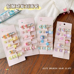 Colorful Heart Hair Clip for Women - New Cute Side-Swept Bangs Clip, Energetic and Sweet Heart-Shaped One-Sided Hair Pin Head Accessory