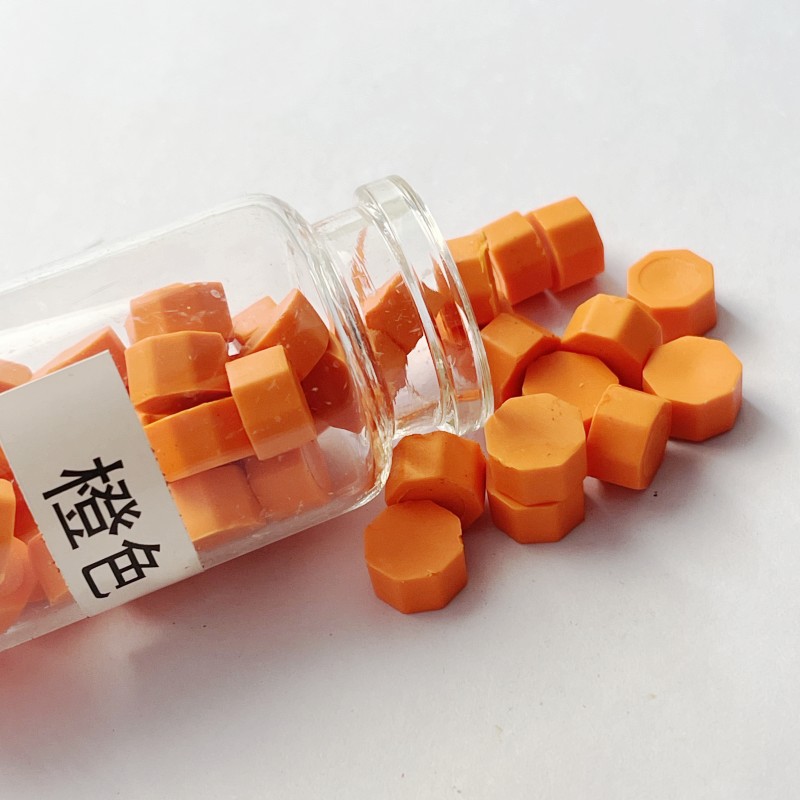 Macaron en caja de 50 colores, cera de pintura de fuego de color mixto, cera de botella granular mate, 60g, peso neto, aproximadamente 38g, sobre, cera sellada