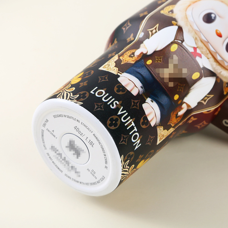 新款LABUBU 40oz汽车杯户外304不锈钢保温杯泡泡颜值吸管杯礼盒装|undefined