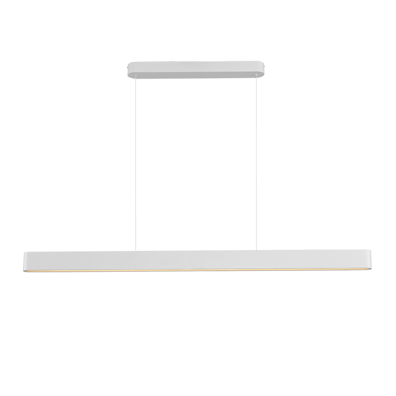 Gran vista de la lámpara del restaurante moderna simple una palabra mesa de comedor bar oficina nórdica minimalista LED lámpara de tira 357L