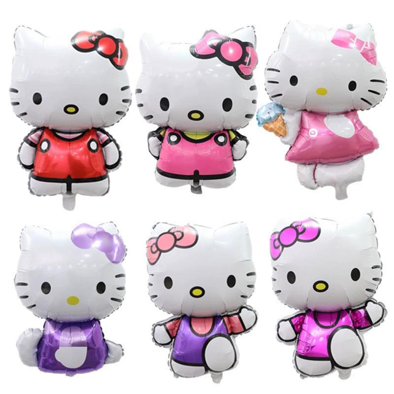 Hello Kitty, hello kitty, мультяшный детский шар, вечернее платье, подарок на день рождения