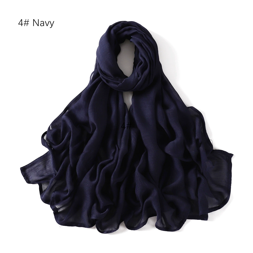Хорошее ощущение пар rayon однотонный широкий край х/б хлопок лен однотонная малазийская хлопковая длинная косынка головной убор хиджаба