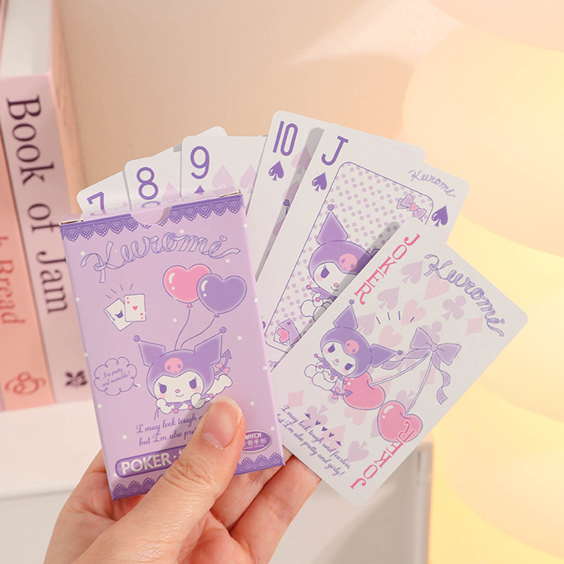 本物のサンリオかわいい漫画トランプ楽しいレジャーエンターテイメントメロディーハローキティゲームカード|undefined