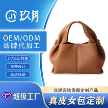 跨境箱包皮具手提包新款真皮女包高级感轻奢斜挎包时尚百搭单肩包