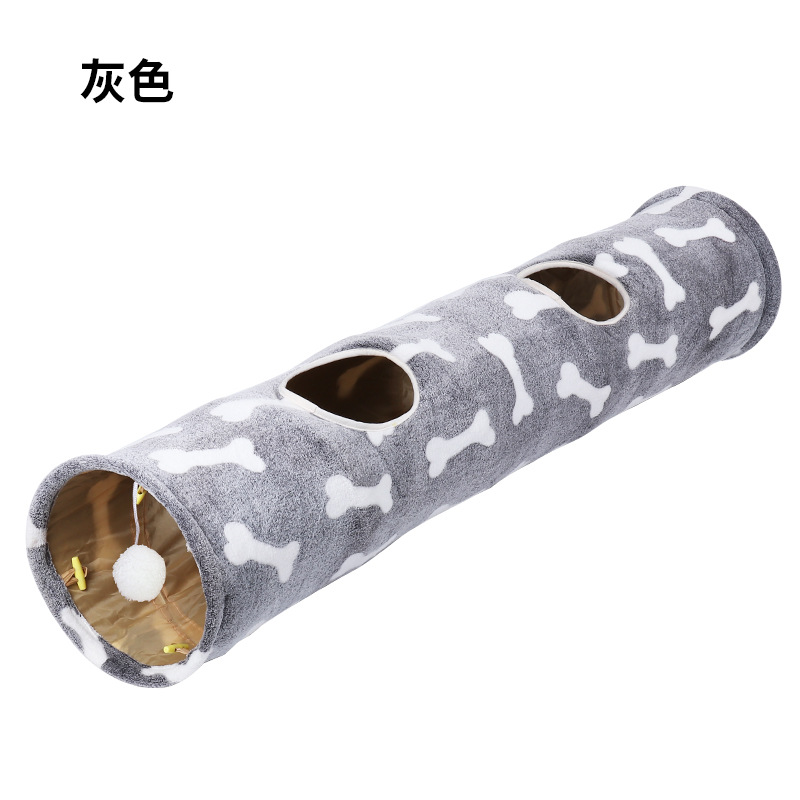 Suministros para mascotas Amazon nuevo Anillo de papel arco iris gato túnel resistente a los arañazos plegable gato Túnel de juguete al por mayor