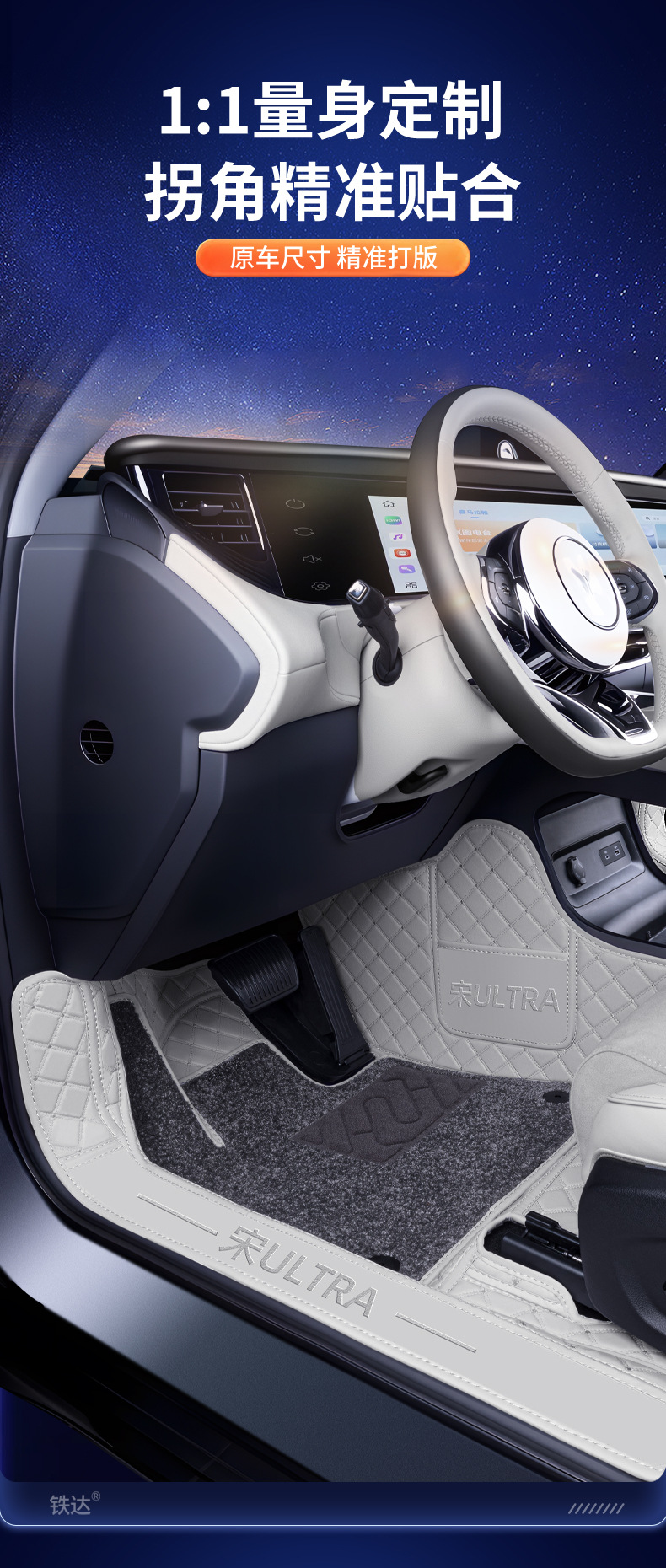 Suitable for 26 models of BYD Song Ultra, full-coverage Song Ultra EV modified decorative carpet floor mats