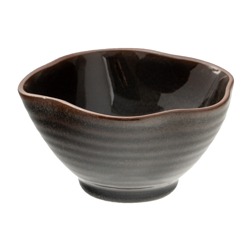 Retro cuenco de cerámica de arroz cuenco de arroz cuenco creativo al por mayor cuenco de forma especial cuenco de platos caseros cuenco de arroz seco cuenco de inmersión
