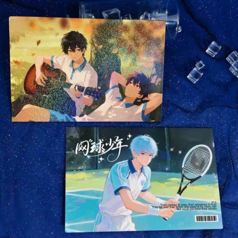 Colored paper cartoon anime merchandise, two-dimensional celebrity DIY personalized gifts, signature edition, laminated and gold-embossed, fan-made custom items