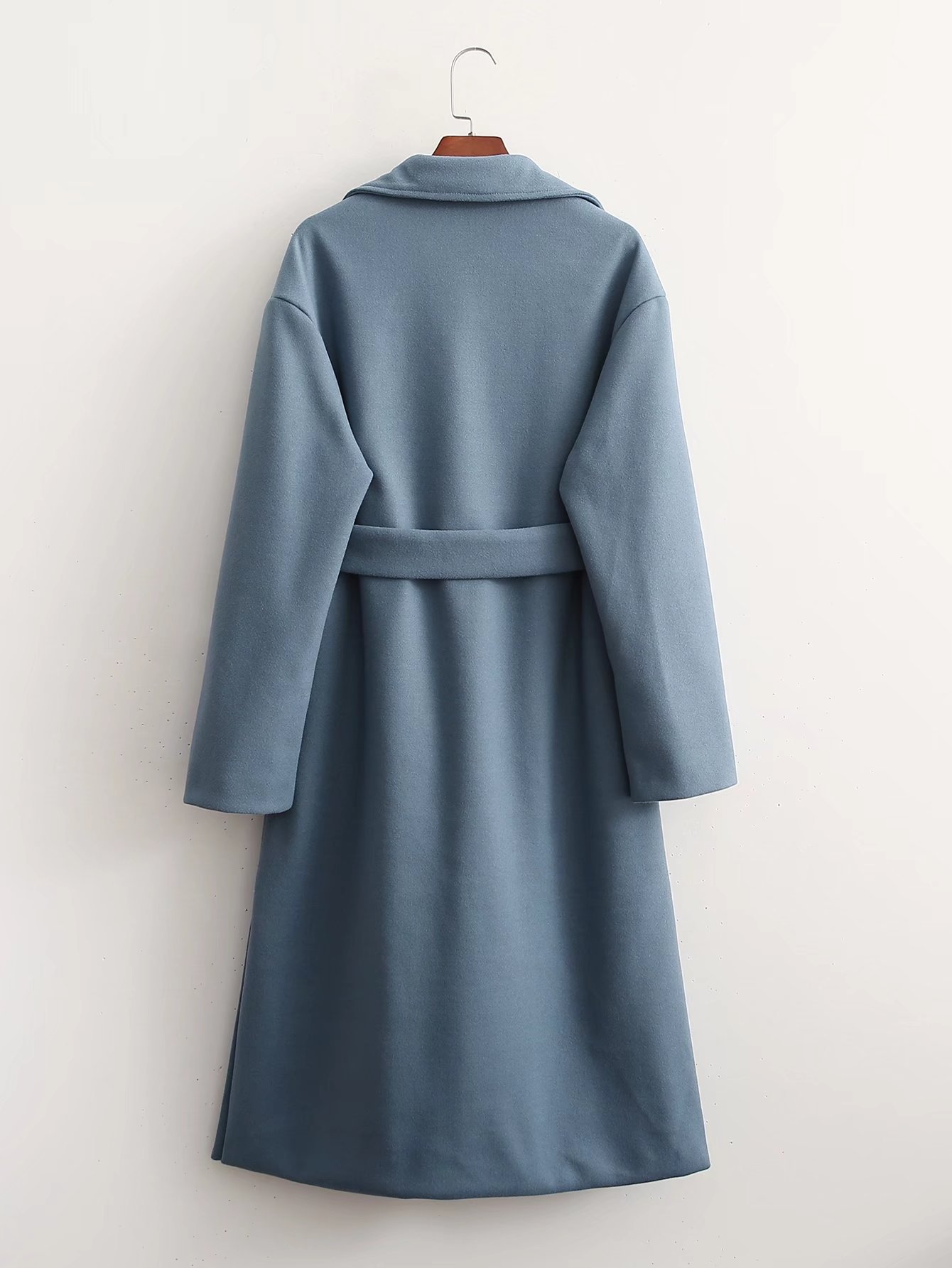 winter long-sleeved lapel belted coat nihaostyles wholesale clothing NSAM92043