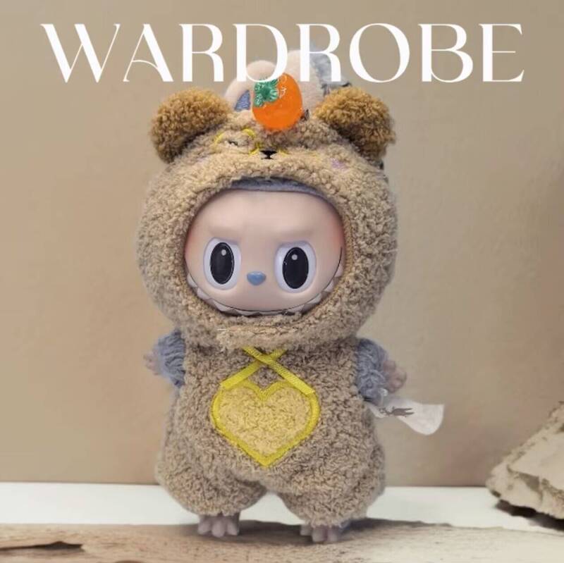 可爱拉布布娃衣labubu一二三代蟑螂衣服炸虾娃衣换装娃娃公仔玩偶|undefined
