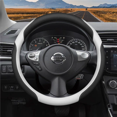 Steering wheel cover, Classic Teana, Qashqai, X-Trail, Sunny, and - round-special-snow-white-all-season-style-standard
