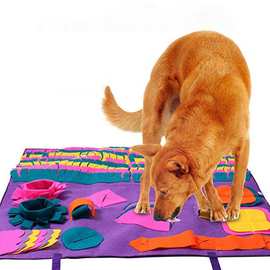 定制亚马逊新款狗狗闻嗅垫慢食垫互动喂食游戏宠物训练玩具觅食垫