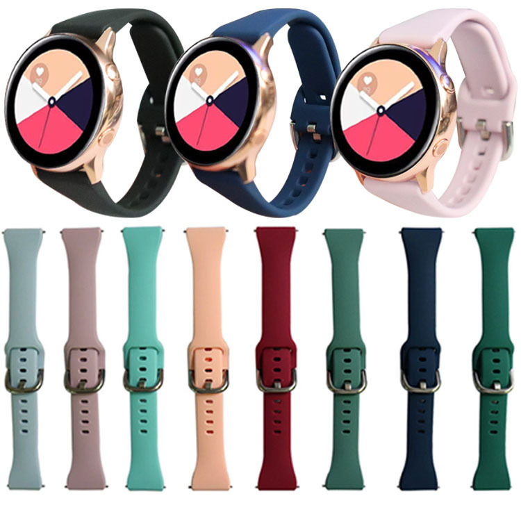 For Samsung Galaxy Watch Active smart Watch small waist silicone Watch with 20mm spot