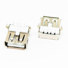 USB 2.0ĸ�� AF ƽ�� 90�Ȳ��DIP 4P ��叝�_ L=14.0 ֱ߅ ���w