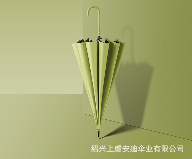 Paraguas de 24 varillas para hombre, mango largo, venta al por mayor, paraguas de golf doble grande, publicidad impresa, mango recto, revestimiento negro engrosado personalizado