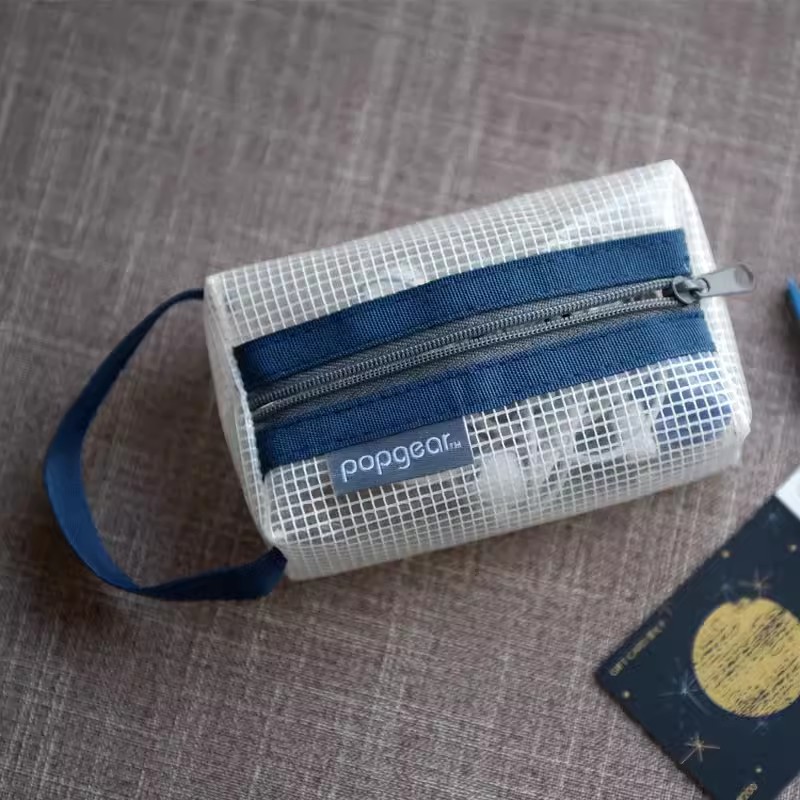 FOLDERMATE fumeigao 830 caja de lápices tridimensional bolsa de almacenamiento semitransparente impermeable para almacenamiento de oficina de estudiantes de gran capacidad