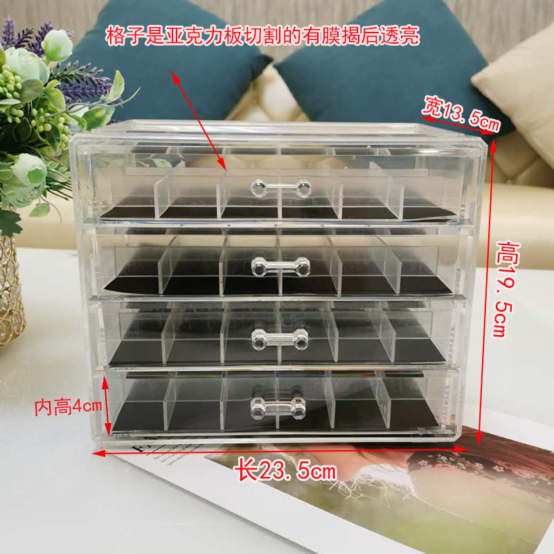 和風缶詰接着剤収納ボックスチェック柄ネイルアートドリルジュエリー引き出しオーガナイザーネイルアート用品デスクトップオーガナイザー