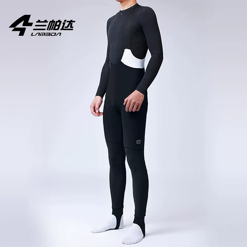 兰帕达 Demi-season velvet suspenders, pants, windproof keep warm arrow, high waist
