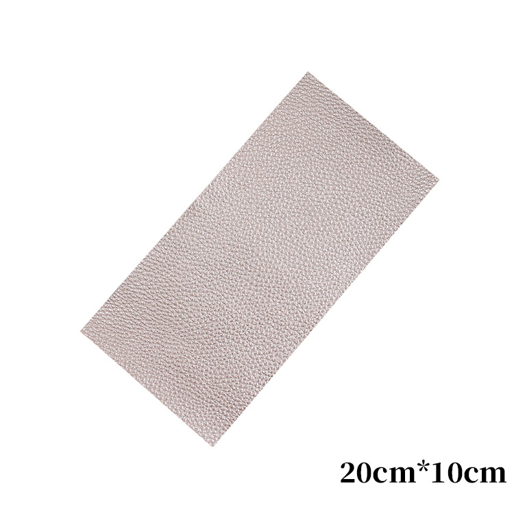 Los fabricantes suministran el subsidio de reparación de cuero de color autoadhesivo completo PU Litchi grano Road pegatinas sofá cojín agujero parche pegatinas