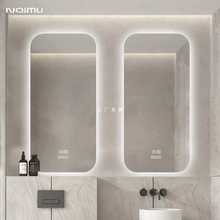 镜子卫生间长方形浴室背光灯镜挂墙式洗手盆镜智能led厕所卫浴镜