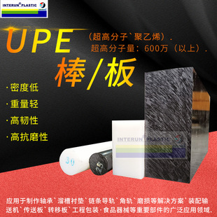 White Pe Board Ultra-High Molecular Weight Polyethylene Board Polymer Wear-Resistant Upe Board Black High-Density Upe Rod Sheet