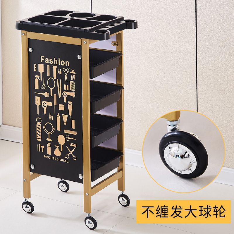 Carro de belleza, cochecito de peluquería, cochecito de peluquería, carro de herramientas, carro de barra de cinco capas, carro de peluquería, armario de herramientas de peluquería