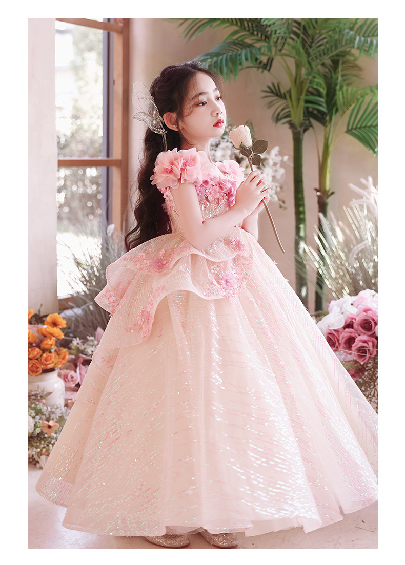 Evening Dress Girls Princess