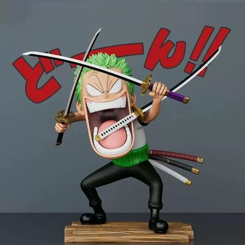 Фигурка (One Piece) «Голодная троица» — Луффи, Санжи, Зоро, коллекционная статуэтка, набор из 3 штук