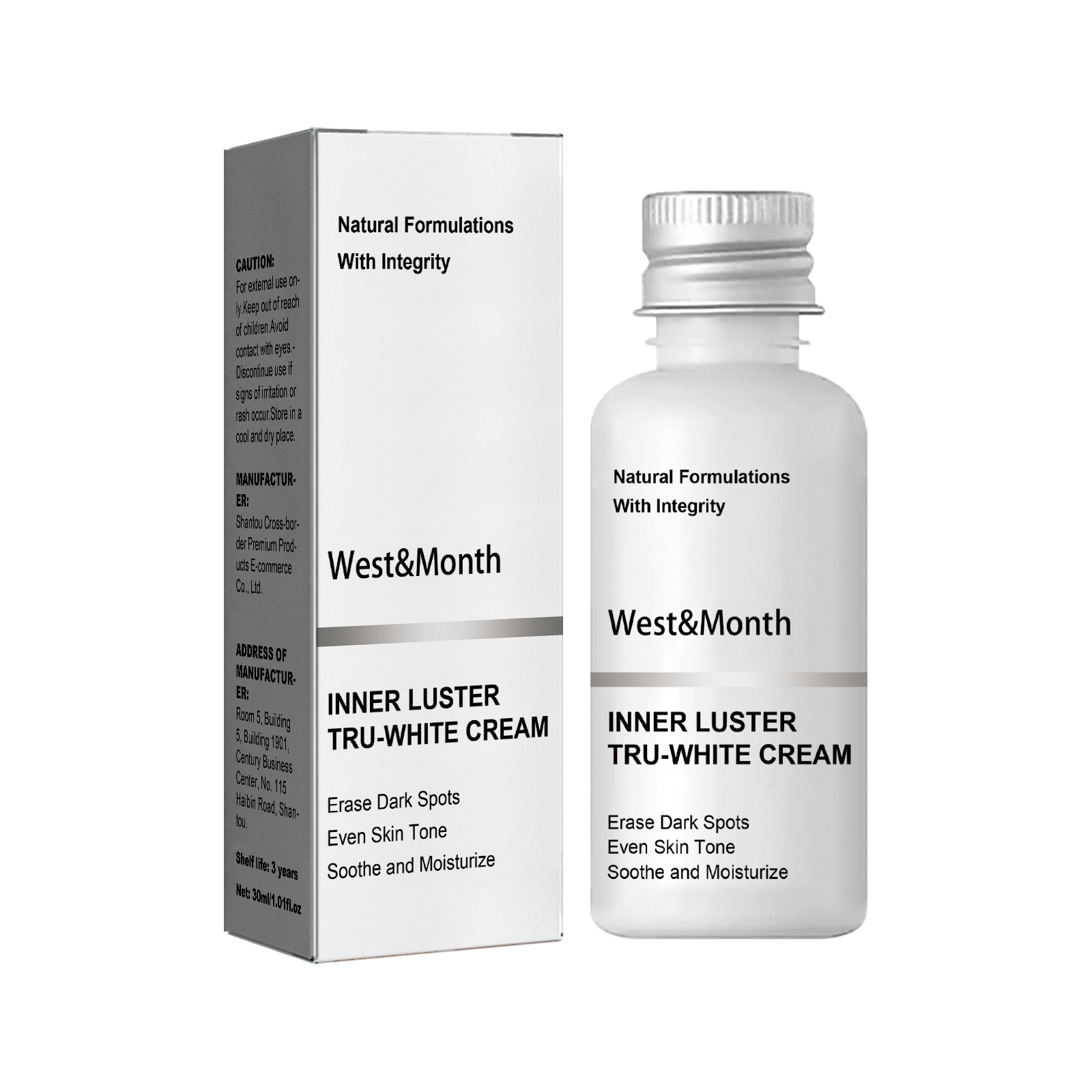 West&Month body whitening cream lightens black underarm knee joints, brightens skin tone, moisturizes and beau_voghion.com