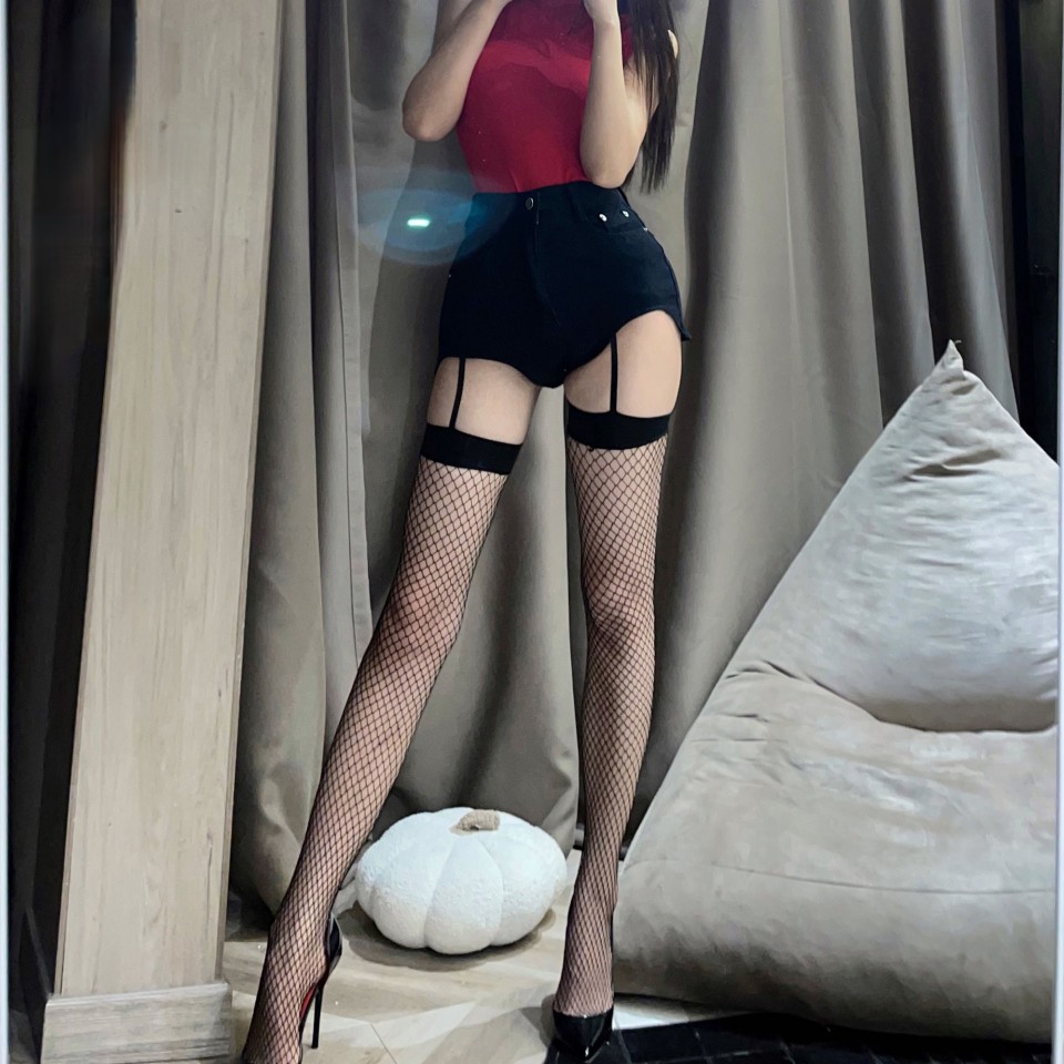 블랙 에지 그물 롱 튜브 슬링