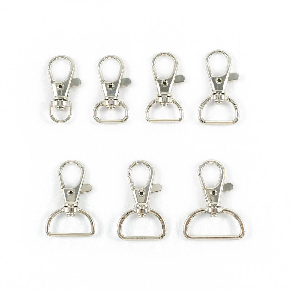 Fábrica al por mayor nueva DIY aleación de zinc llavero langosta broche bolsa accesorios hardware perro hebilla al por mayor en stock