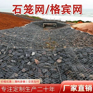 定制镀锌石笼网包塑石笼网PET石笼网承接水利工程厂家直销石笼网