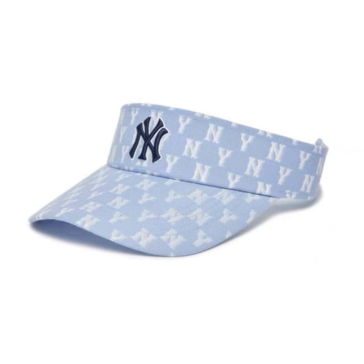 빈 탑 캡 - 파란색 NY 작은 라벨이 전체에 인쇄됨