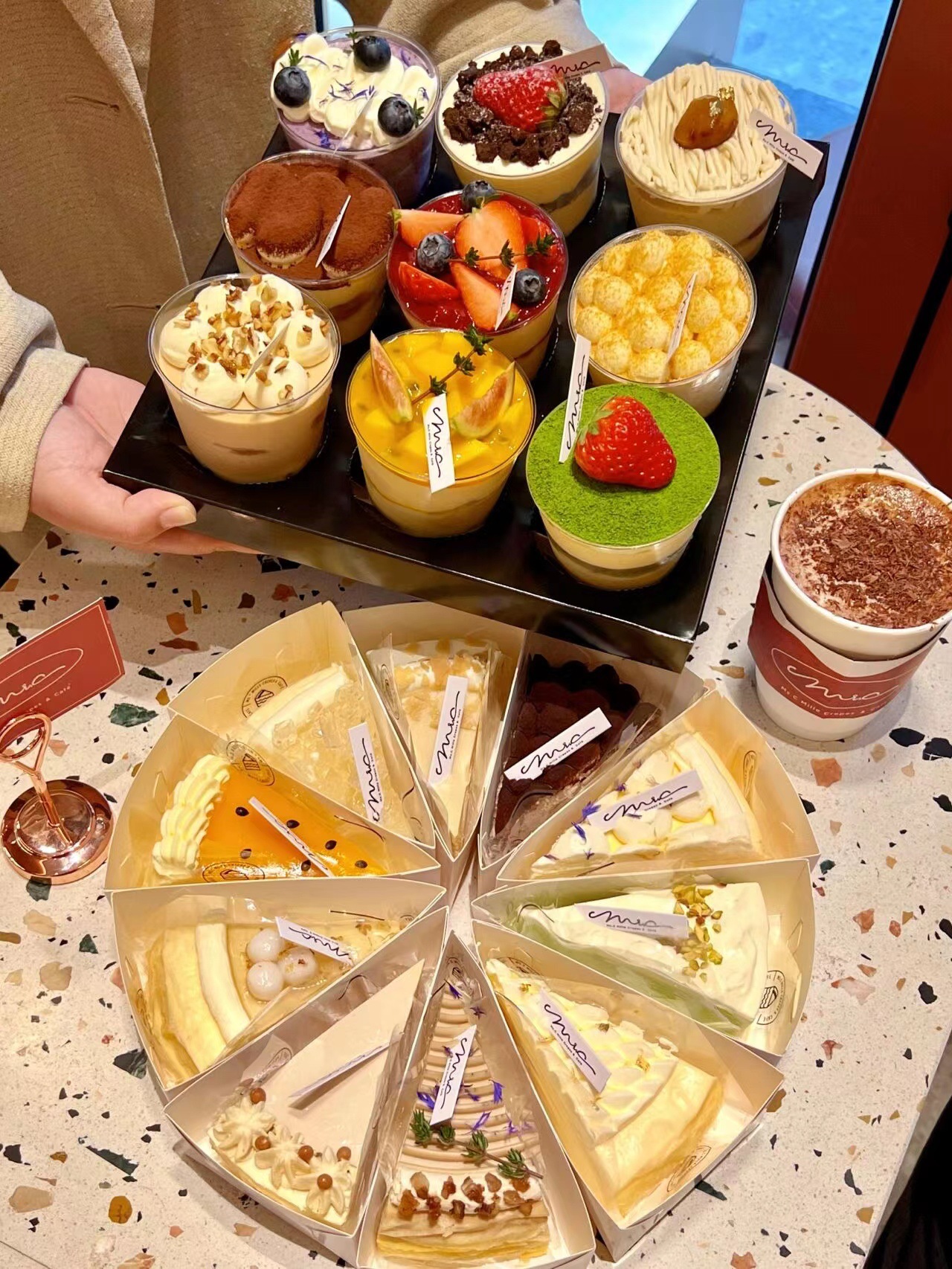 切塊蛋糕包裝盒千層慕斯切件打包盒三角形慕斯盒蛋糕托甜品三角盒